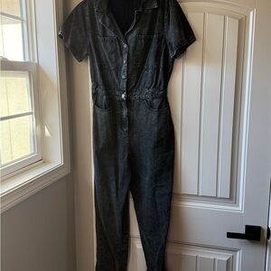 Denim Jumpsuit in Black